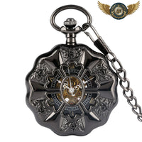 L'Ingénieur Noir - Montre Gousset Mécanique Demi-Chasseur - Gousset-heritage