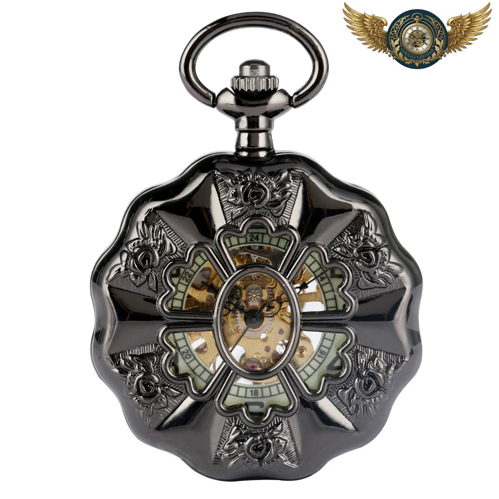 L'Ingénieur Noir - Montre Gousset Mécanique Demi-Chasseur - Vue 7 - Gousset-heritage