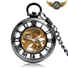 L'Ingénieur Noir - Montre Gousset Mécanique Squelette Steampunk - Vue 1 - Gousset-heritage