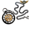 L'Ingénieur Noir - Montre Gousset Mécanique Squelette Steampunk - Vue 2 - Gousset-heritage
