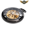 L'Ingénieur Noir - Montre Gousset Mécanique Squelette Steampunk - Vue 3 - Gousset-heritage