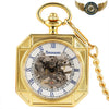 L'Ingénieur Squelette - Montre Gousset Mécanique Octogonale - Or - Gousset-heritage