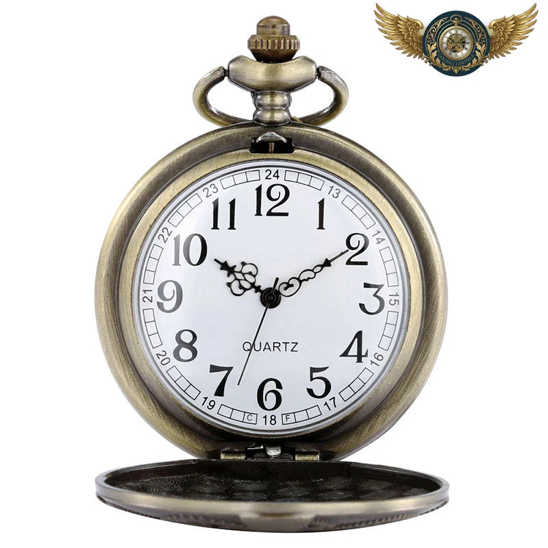 L'Ingénieur Steampunk - Montre Gousset Chasseur Bronze Antique