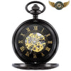 L'Ingénieur | Montre Gousset Mécanique Chasseur Squelette - Noir - Gousset-heritage