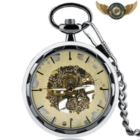 L'Ingénieur | Montre de Poche Mécanique Squelette Ajourée 44mm - Gousset-heritage