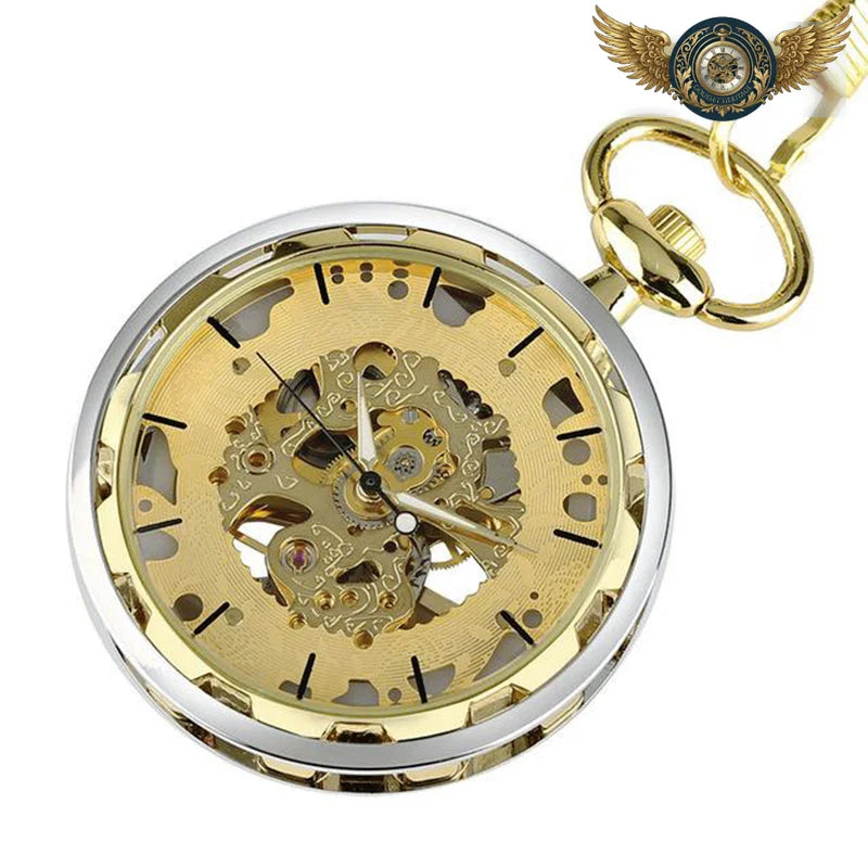 L'Ingénieur | Montre de Poche Mécanique Squelette Ajourée 44mm - Vue 2 - Gousset-heritage