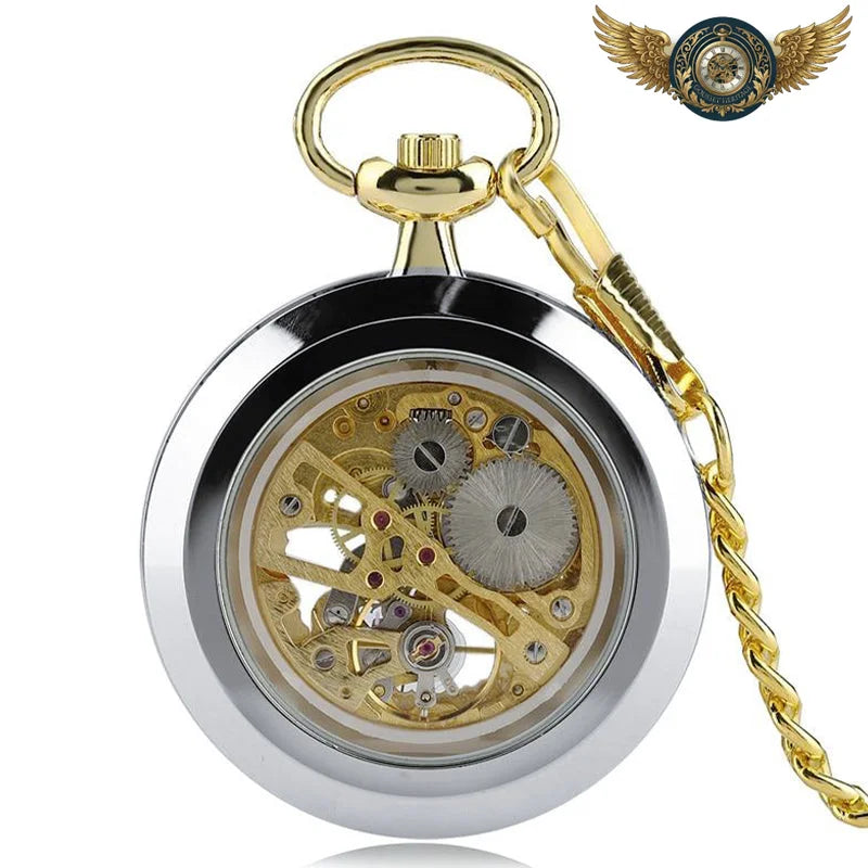 L'Ingénieur | Montre de Poche Mécanique Squelette Ajourée 44mm - Vue 3 - Gousset-heritage
