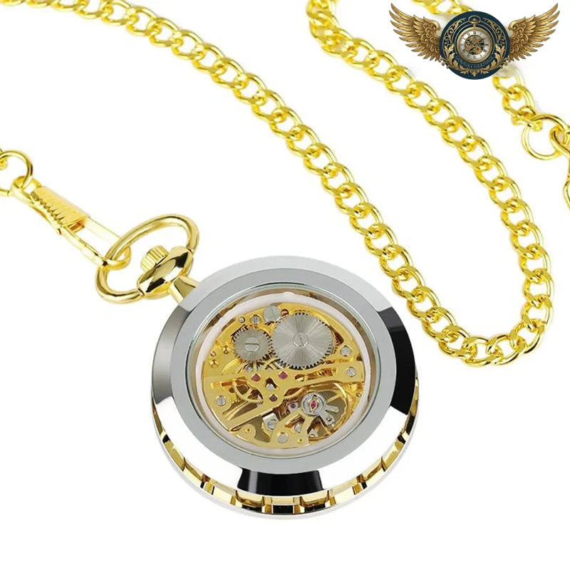 L'Ingénieur | Montre de Poche Mécanique Squelette Ajourée 44mm - Vue 4 - Gousset-heritage