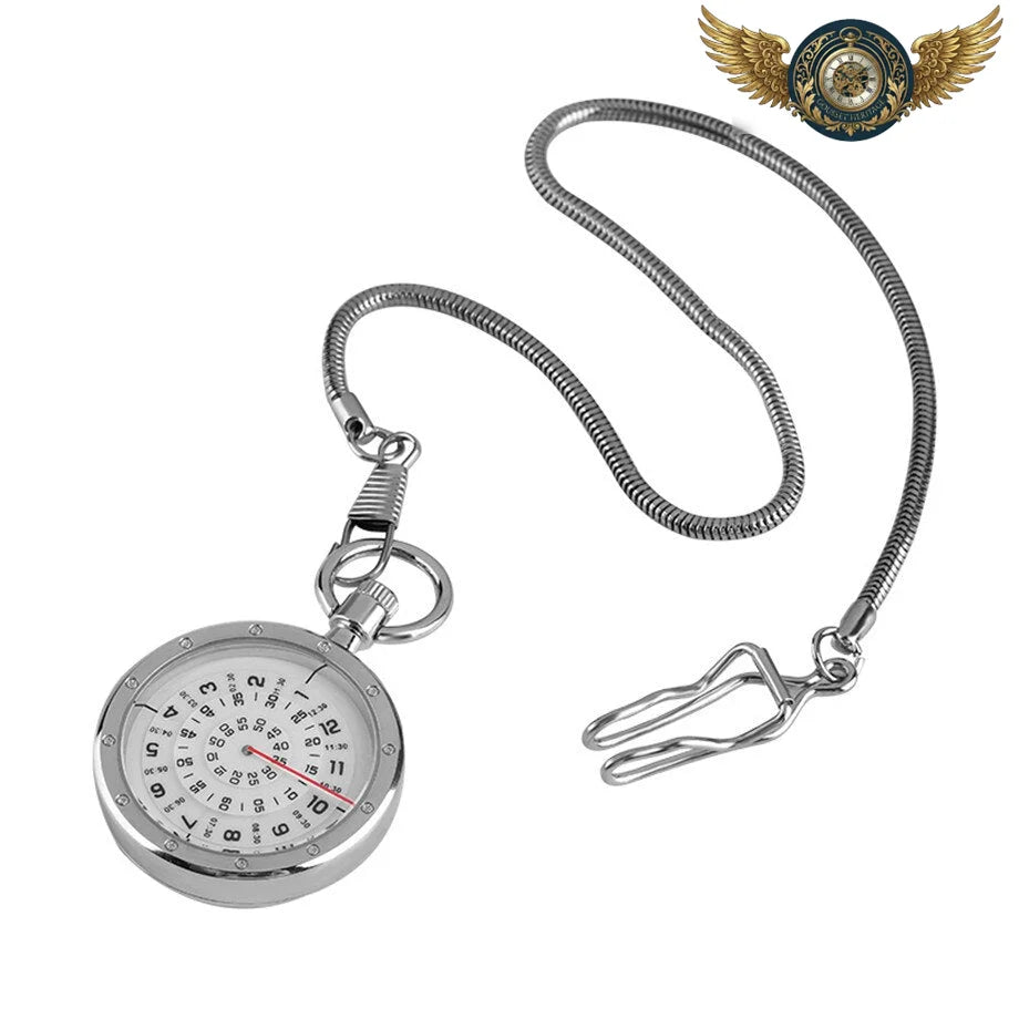 L'Instrument | Montre Gousset à Disques Rotatifs Acier - Vue 4 - Gousset-heritage