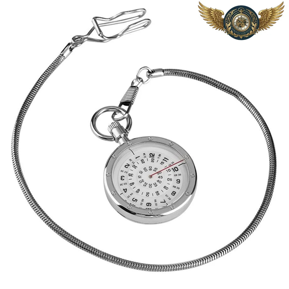 L'Instrument | Montre Gousset à Disques Rotatifs Acier - Vue 5 - Gousset-heritage