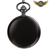 L'Intemporel - Montre de Poche Chasseur Quartz Acier Poli - Noir - Gousset-heritage