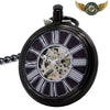 L'Obscur - Montre de Poche Mécanique Noir Mat Squelette - Vue 1 - Gousset-heritage