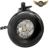 L'Obscur - Montre de Poche Mécanique Noir Mat Squelette - Vue 2 - Gousset-heritage