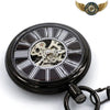 L'Obscur - Montre de Poche Mécanique Noir Mat Squelette - Vue 5 - Gousset-heritage