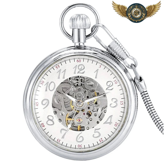 L'Observatoire - Montre Gousset Automatique Squelette 49mm - Argent - Gousset-heritage