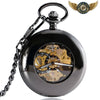 L'Obsidienne - Montre Gousset Automatique Open Heart Noir - Vue 1 - Gousset-heritage