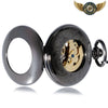 L'Obsidienne - Montre Gousset Automatique Open Heart Noir - Vue 5 - Gousset-heritage