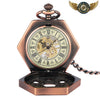 L'Octave | Montre Gousset Mécanique Cuivrée Octogonale Squelette - Vue 2 - Gousset-heritage