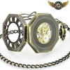 L'Octogonale - Montre Gousset Squelette Bronze Steampunk - Vue 2 - Gousset-heritage