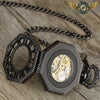 L'Octogonale | Montre Gousset Mécanique Double Vue Steampunk - Vue 13 - Gousset-heritage
