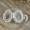 L'Octogonale | Montre Gousset Mécanique Double Vue Steampunk - Vue 15 - Gousset-heritage
