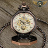 L'Octogonale | Montre Gousset Mécanique Double Vue Steampunk - Vue 16 - Gousset-heritage