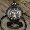 L'Octogonale | Montre Gousset Mécanique Double Vue Steampunk - Vue 17 - Gousset-heritage