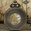 L'Octogonale | Montre Gousset Mécanique Double Vue Steampunk - Vue 6 - Gousset-heritage