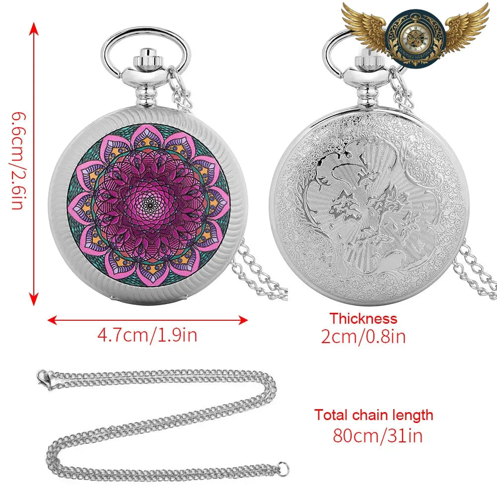 L'Odalisque - Montre Pendentif Sautoir Mosaïque & Ornementation - Vue 9 - Gousset-heritage