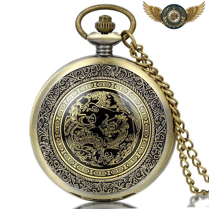 L'Odyssée Orientale - Montre Gousset Chasseur Quartz Bronze Antique - Vue 1 - Gousset-heritage