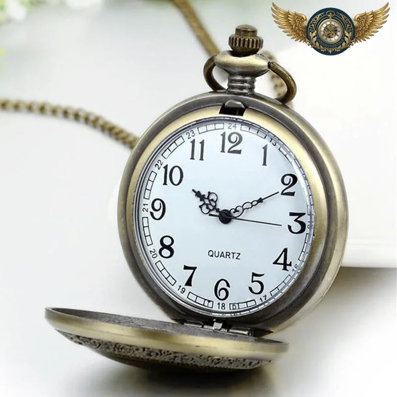 L'Odyssée Orientale - Montre Gousset Chasseur Quartz Bronze Antique - Vue 2 - Gousset-heritage