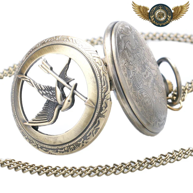 L'Oiseau Allégorique - Montre Gousset Bronze Néo-Vintage Full Hunter - Vue 6 - Gousset-heritage