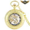 L'Ombre - Montre Gousset Demi-Chasseur Squelette Noir Orné - Vue 4 - Gousset-heritage