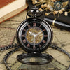 L'Ombre - Montre Gousset Demi-Chasseur Squelette Noir Orné - Vue 7 - Gousset-heritage