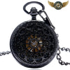 L'Ombre - Montre Gousset Mécanique Squelette Noir Ajouré - Vue 6 - Gousset-heritage