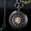 L'Ombre - Montre Gousset Mécanique Squelette Noir Demi-Chasseur - Vue 1 - Gousset-heritage