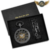 L'Ombre - Montre Gousset Mécanique Squelette Noir Demi-Chasseur - black with box - Gousset-heritage