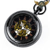 L'Ombre - Montre Gousset Mécanique Squelette Noir Full-Hunter - Vue 4 - Gousset-heritage