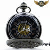 L'Ombre - Montre Gousset Squelette Chasseur Noir Mécanique - Vue 2 - Gousset-heritage