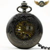 L'Ombre - Montre Gousset Squelette Chasseur Noir Mécanique - Vue 4 - Gousset-heritage