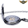 L'Ombre - Montre Gousset Squelette Mécanique Chasseur Noir - Vue 5 - Gousset-heritage