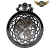 L'Ombre - Montre Gousset Squelette Noir Remontage Manuel - Vue 2 - Gousset-heritage