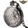 L'Ombre - Montre Gousset Squelette Noir Remontage Manuel - Vue 3 - Gousset-heritage