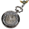 L'Ombre - Montre Gousset Squelette Noir Remontage Manuel - Vue 5 - Gousset-heritage