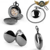 L'Ombre Bleue - Montre Gousset Double-Chasseur Squelette Noir - Vue 4 - Gousset-heritage