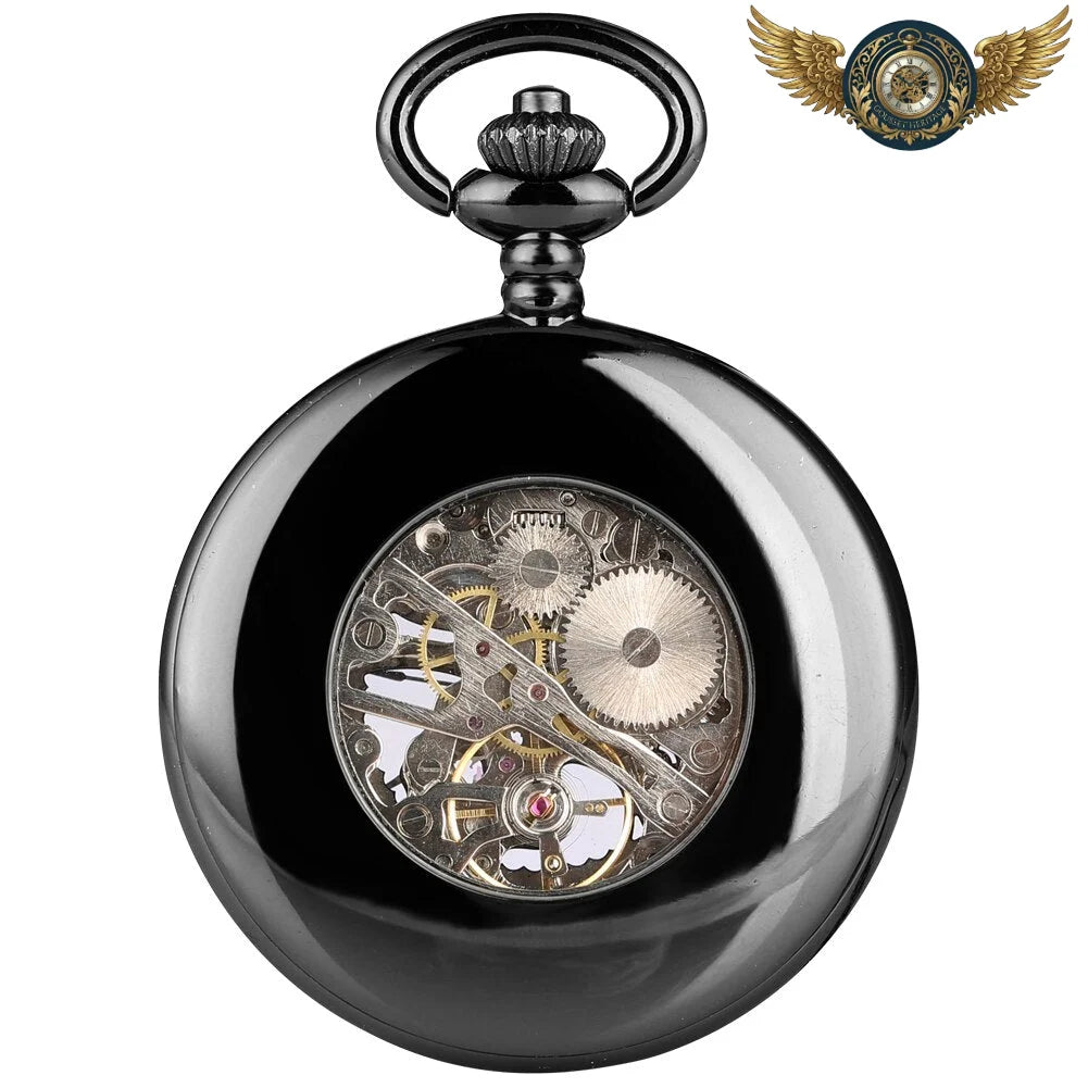 L'Ombre Bleue - Montre Gousset Squelette Mécanique Demi-Chasseur - Vue 3 - Gousset-heritage