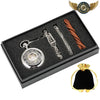 L'Ombre Gravée - Montre Gousset Mécanique Squelette Noir Chasseur - silver watch set - Gousset-heritage