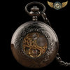 L'Ombre Gravée X - Montre Gousset Mécanique Squelette Noir Chasseur X - Vue 12 - Gousset-heritage