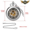 L'Ombre Gravée X - Montre Gousset Mécanique Squelette Noir Chasseur X - Vue 17 - Gousset-heritage