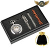 L'Ombre Gravée X - Montre Gousset Mécanique Squelette Noir Chasseur X - silver watch set - Gousset-heritage
